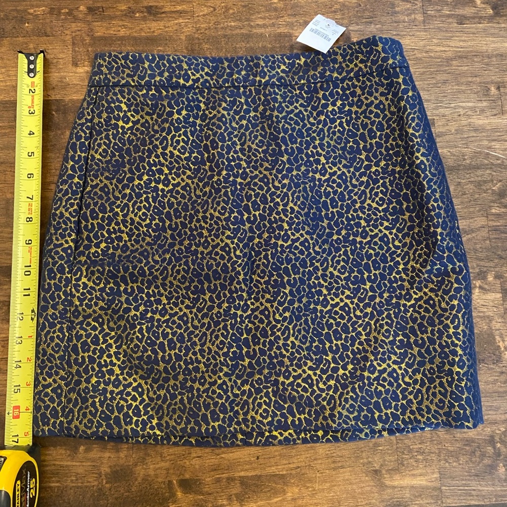 J crew leopard print skirt NEW